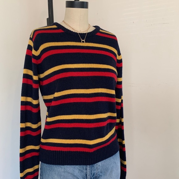 Brandy Melville Navy pullover striped sweater NWT - Picture 3 of 6
